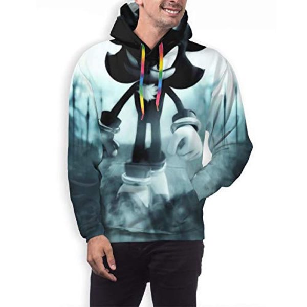 Cartoon Games Sonic Hoodie - Shadow the Hedgehog 3D Print Pullover Hooded Sweatshirt