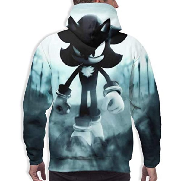 Cartoon Games Sonic Hoodie - Shadow the Hedgehog 3D Print Pullover Hooded Sweatshirt