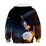 Cartoon Games Sonic Hoodie - Shadow the Hedgehog Black 3D Print Pullover Hooded Sweatshirt
