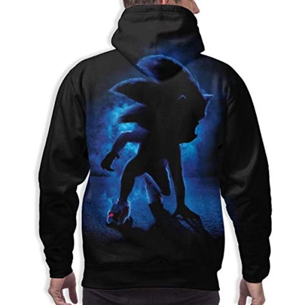 Cartoon Games Sonic Hoodie - Sonic the Hedgehog 3D Print Pullover Hooded Sweatshirt