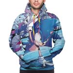 Cartoon Games Sonic Hoodie - Sonic the Hedgehog 3D Print Pullover Hooded Sweatshirt