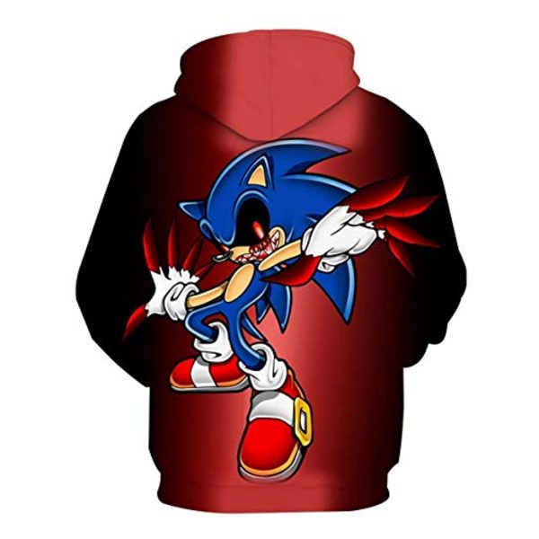 Cartoon Games Sonic Hoodie - Sonic the Hedgehog 3D Print Pullover Hoodie