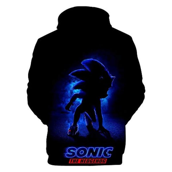 Cartoon Games Sonic Hoodie - Sonic the Hedgehog 3D Print Pullover Hoodie