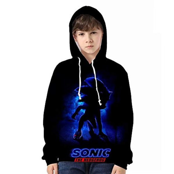 Cartoon Games Sonic Hoodie - Sonic the Hedgehog 3D Print Pullover Hoodie
