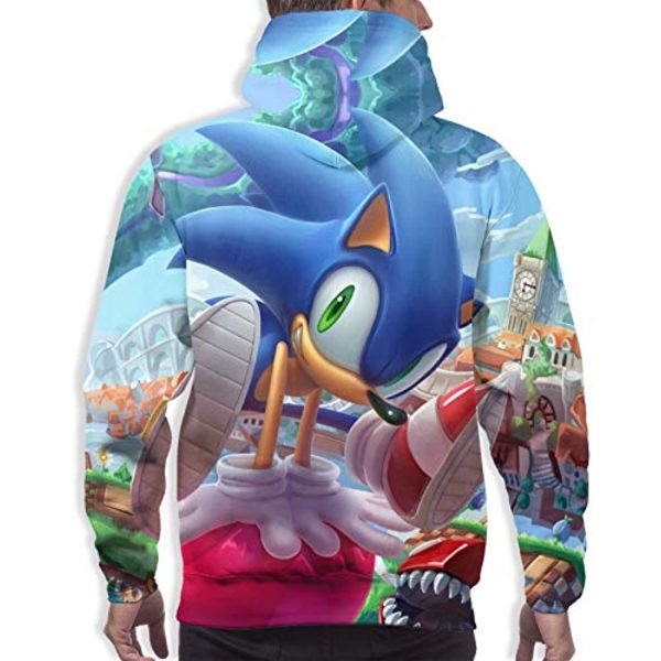 Cartoon Games Sonic Mania Hoodie - 3D Print Unisex Pullover Hoodie Blue