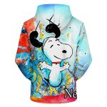 Cartoon Snoopy Hoodies - Teens 3D Long Sleeves Pullover Sweatshirt
