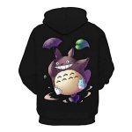 Cartoon Totoro Hoodie - Unisex 3D Print Hooded Pullover Sweatershirt