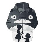 Cartoon Totoro Hoodie - Unisex 3D Print Hooded Pullover Sweatershirt