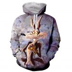 Cartton Road Runner & Wile E Coyote 3D Printed Hoodies