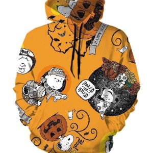 Charlie Brown Hoodies - Pullover Yellow Hoodie
