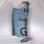 Christian Hooded Blanket - Be Still Blue Blanket