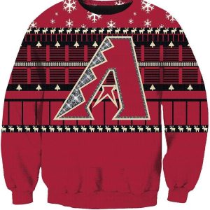 Christmas Arizona Diamondbacks Sweatshirts - Red Hoodie
