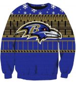 Christmas Baltimore Ravens Sweatshirt - Blue Sweatshirt