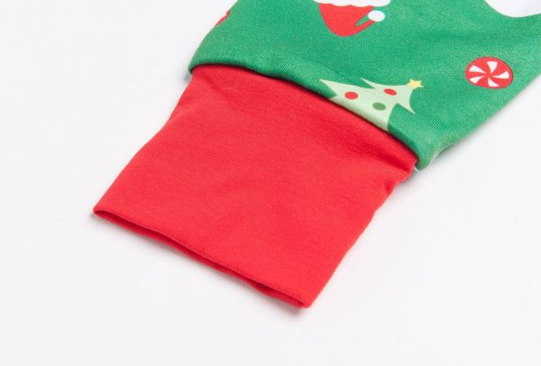 Christmas Family Pajama - Sweatshirt Green White Pajama