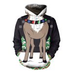 Christmas Hoodies - Christmas Deer Feet 3D Hoodie
