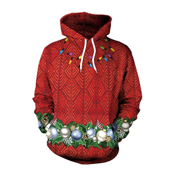 Christmas Hoodies - Christmas Festive Atmosphere Red 3D Hoodie
