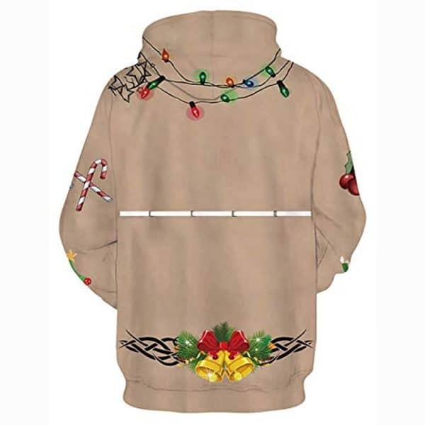 Christmas Hoodies - Funny Christmas Chest 3D Print Pullover Hoodie