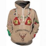 Christmas Hoodies - Funny Christmas Chest 3D Print Pullover Hoodie