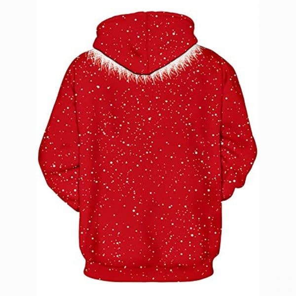 Christmas Hoodies - Funny Christmas Muscular Chest 3D Print Pullover Hoodie