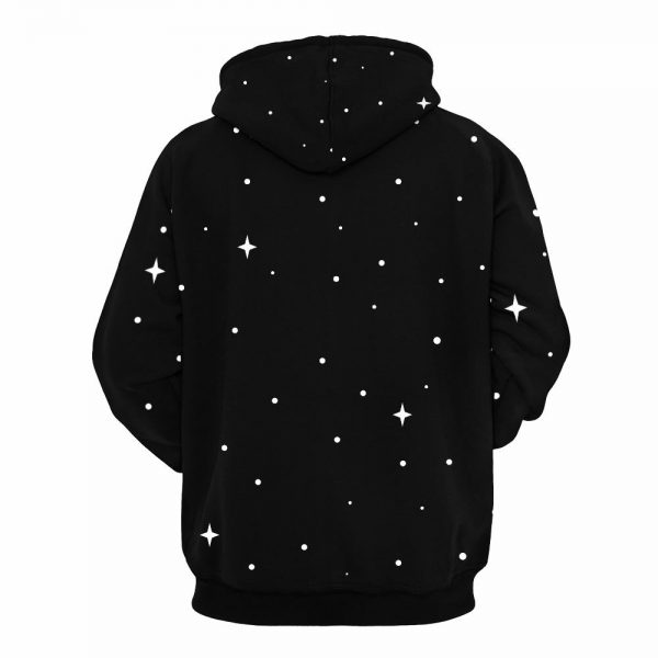 Christmas Hoodies - Funny Santa Claus Unicorn Galaxy Icon 3D Hoodie