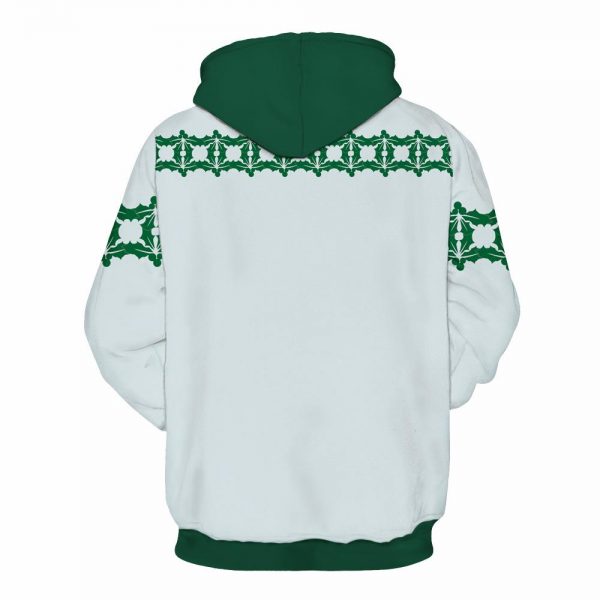 Christmas Hoodies - Funny Santa Giving a Present Icon 3D Hoodie