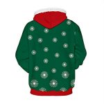 Christmas Hoodies - Funny Santa Green Pullover Hoodies