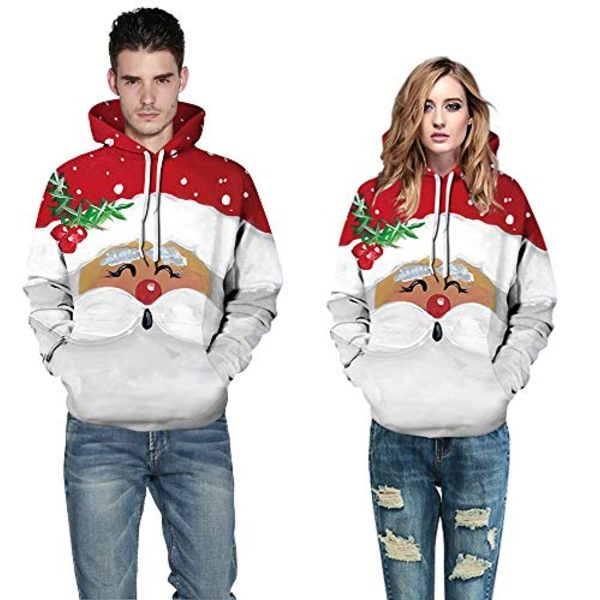 Christmas Hoodies - Funny Santa Pullover Hoodies