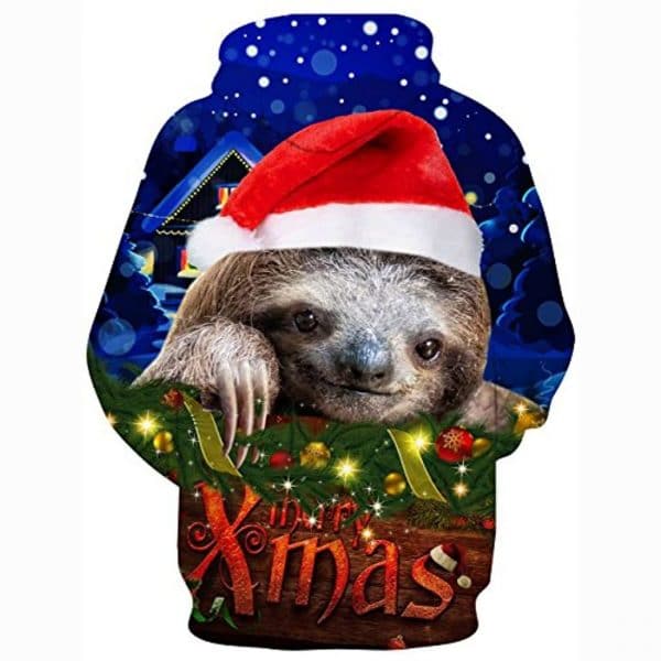 Christmas Hoodies - Funny Sloth Animal Hoodies