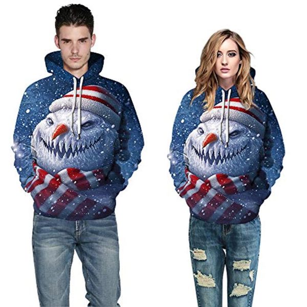 Christmas Hoodies - Funny Snowman Pullover Hoodie
