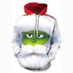 Christmas Hoodies - Funny White Grinch 3D Print Pullover Hoodie