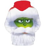 Christmas Hoodies - Funny White Grinch 3D Print Pullover Hoodie