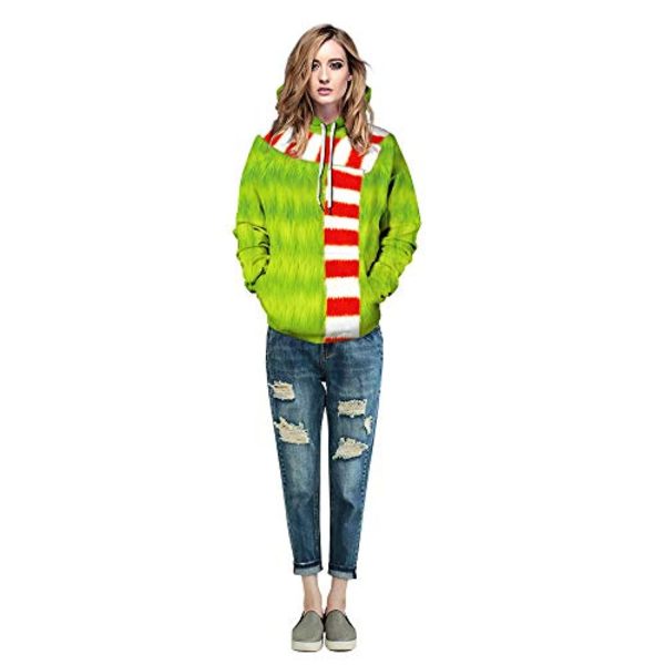 Christmas Hoodies - Green Pullover 3D Hoodie