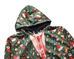 Christmas Hoodies - Happy Christmas Hat Striped Pattern Cute 3D Hoodie