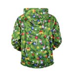 Christmas Hoodies - Happy Christmas Tree Striped Pattern Icon Super Cute 3D Hoodie