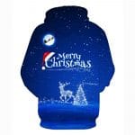 Christmas Hoodies - Merry Christmas Blue Pullover Hoodie