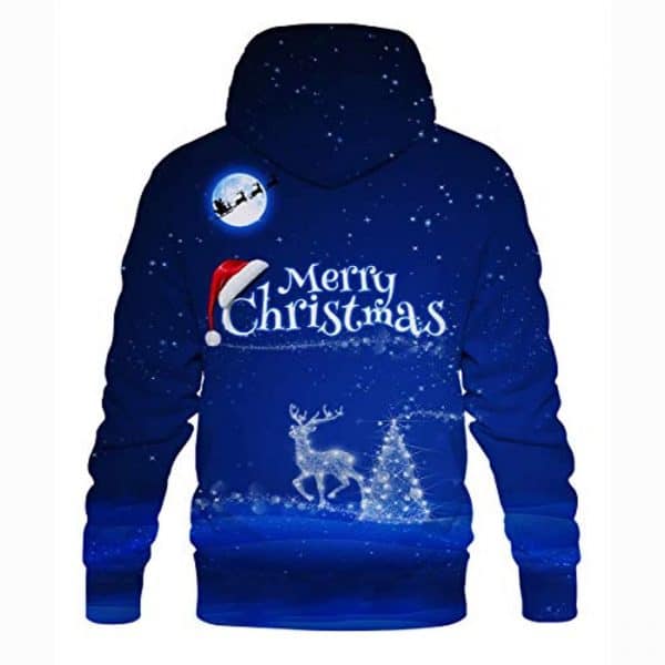 Christmas Hoodies - Merry Christmas Blue Pullover Hoodie