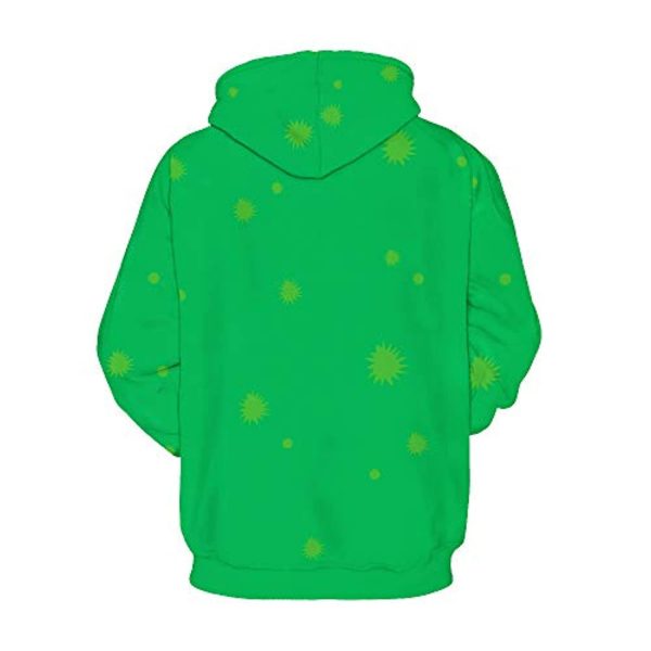 Christmas Hoodies - Merry Christmas Green Funny Reindeer Pullover Hoodie