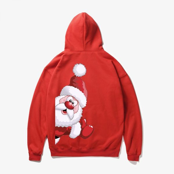 Christmas Hoodies - Naughty Santa Claus Cartoon Style Cute Icon 3D Fleece Hoodie