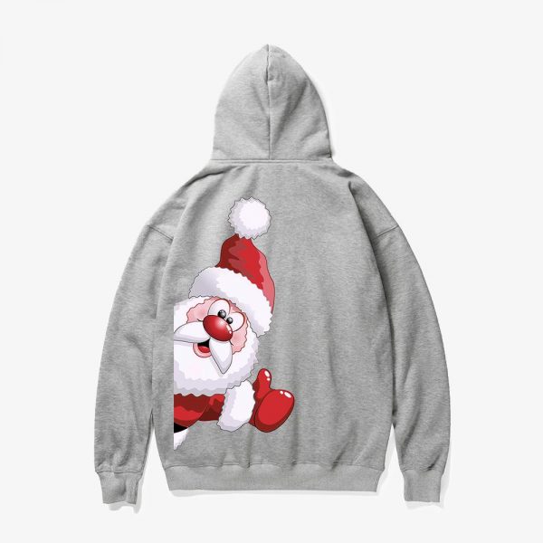 Christmas Hoodies - Naughty Santa Claus Cartoon Style Cute Icon 3D Fleece Hoodie