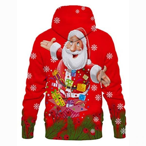 Christmas Hoodies - Red Santa Christmas Candies Pullover Hoodie