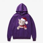 Christmas Hoodies - Super Cute Christmas Cat Icon 3D Fleece Hoodie