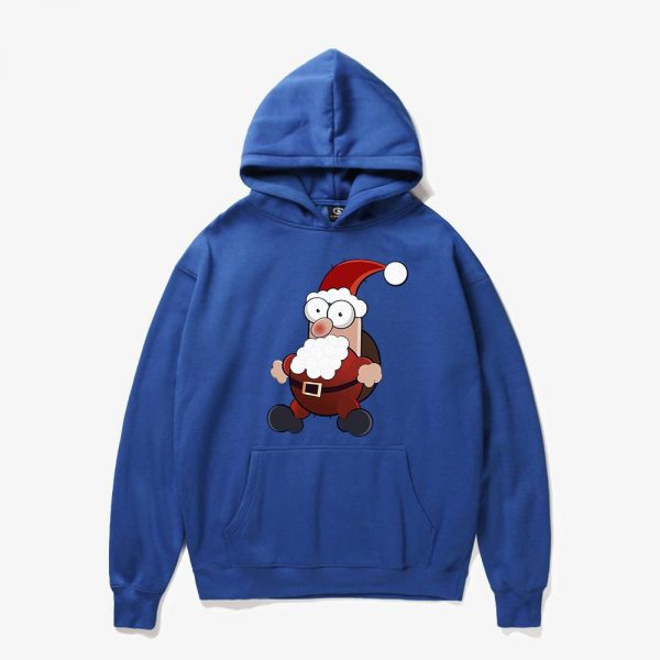 Christmas Hoodies - Super Cute Happy Santa Claus Cartoon Style Icon 3D Fleece Hoodie