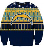Christmas Los Angeles Chargers Sweatshirts - Black Sweatshirt