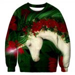 Christmas Sweatshirts - Christmas Flash Unicorn Icon Super Cool 3D Sweatshirt