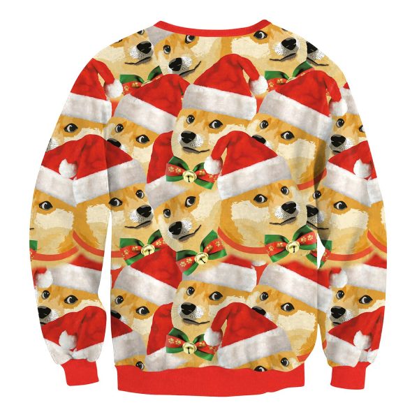 Christmas Sweatshirts - Christmas Funny Dog Icon Cute 3D Sweatshirt