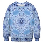 Christmas Sweatshirts - Christmas Snowflake Cool Icon Blue 3D Sweatshirt