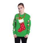 Christmas Sweatshirts - Christmas Socks Candy Icon Cute 3D Sweatshirt