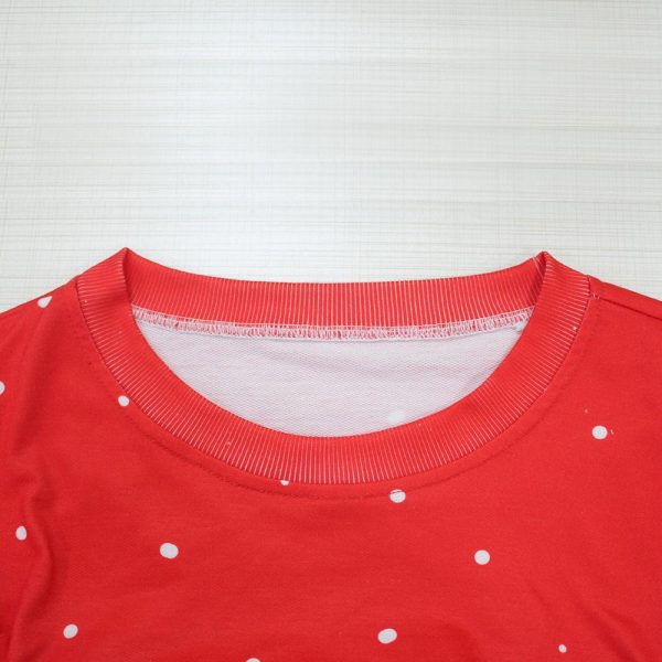Christmas Sweatshirts -Cute Snowman Red and White 3D Sweatshirt