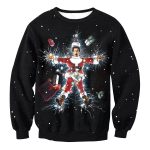 Christmas Sweatshirts - Electric Shock Santa Claus Icon Cute 3D Sweatshirt