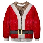 Christmas Sweatshirts - Funny Santa Claus Cosplay Icon Red 3D Sweatshirt